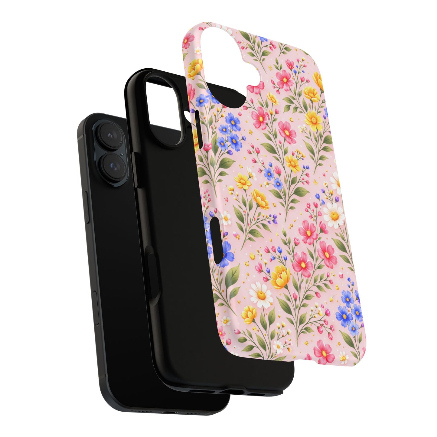 Wildflower Floral Phone Case Vintage Spring Meadow Tough Cover