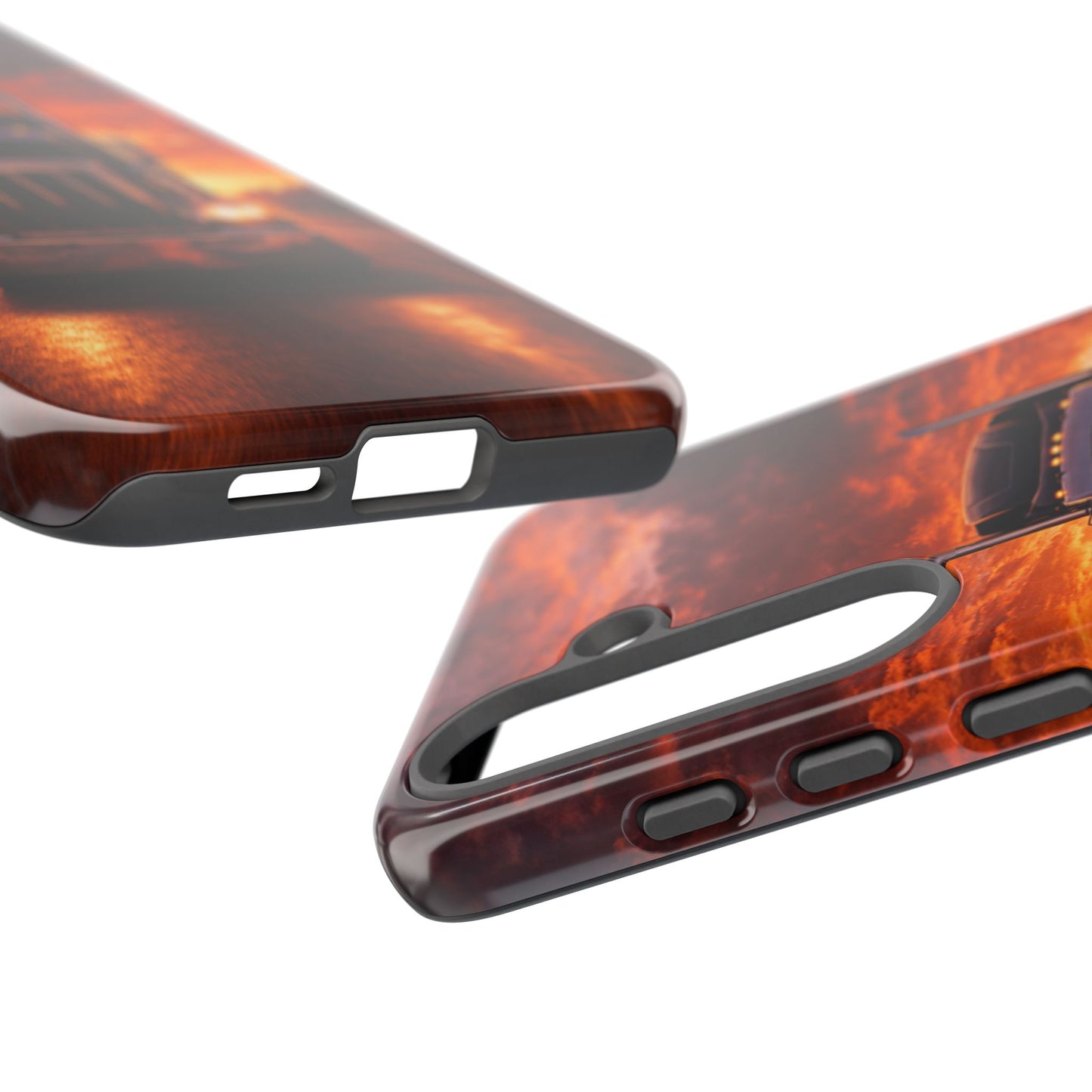 Big Rig Truck Phone Case Sunset Highway Semi Truck iPhone Samsung Cover