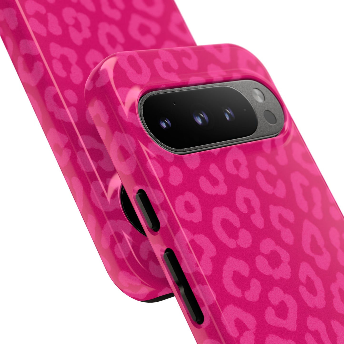 Hot Pink Leopard Print Phone Case – Bold Coquette Leopard Tough Case