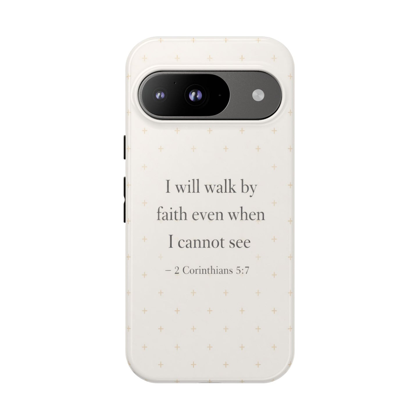 Walk by Faith Phone Case 2 Corinthians 5:7 Christian Bible Cover