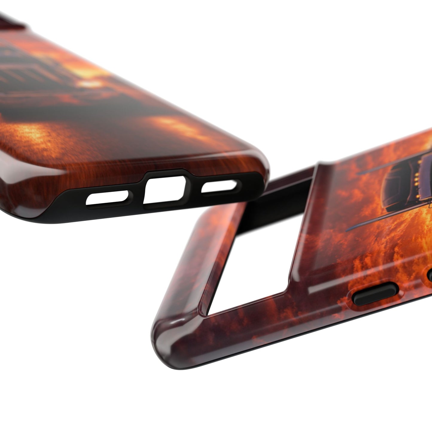 Big Rig Truck Phone Case Sunset Highway Semi Truck iPhone Samsung Cover