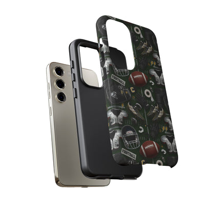 Football Pattern Phone Case – Sports Fan Tough Protective Game Day Case