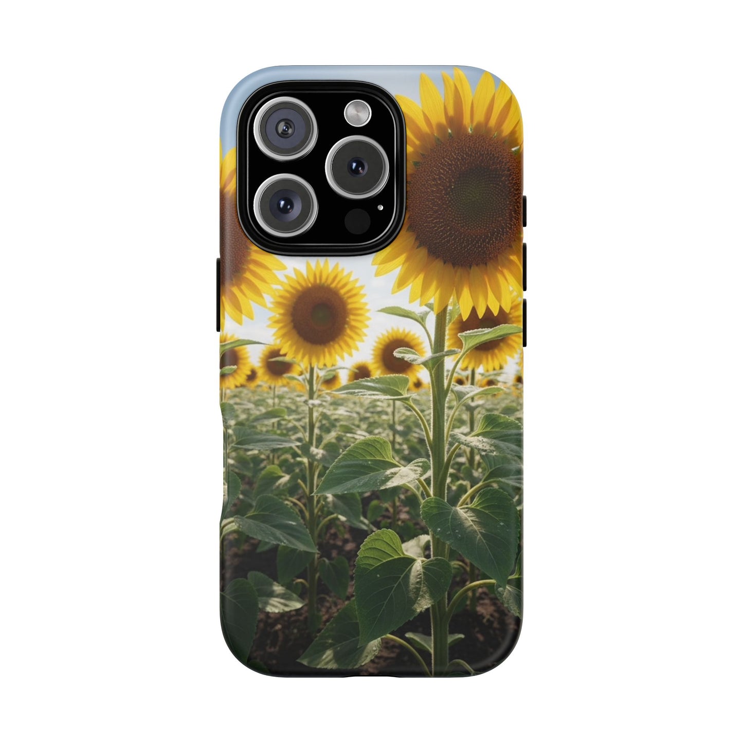 Sunflower Field Phone Case | Golden Hour Floral Aesthetic | Bright Summer Tough Case