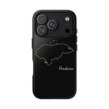 Honduras Outline Phone Case – Minimal Country Map Tough Case (iPhone, Samsung, Pixel)