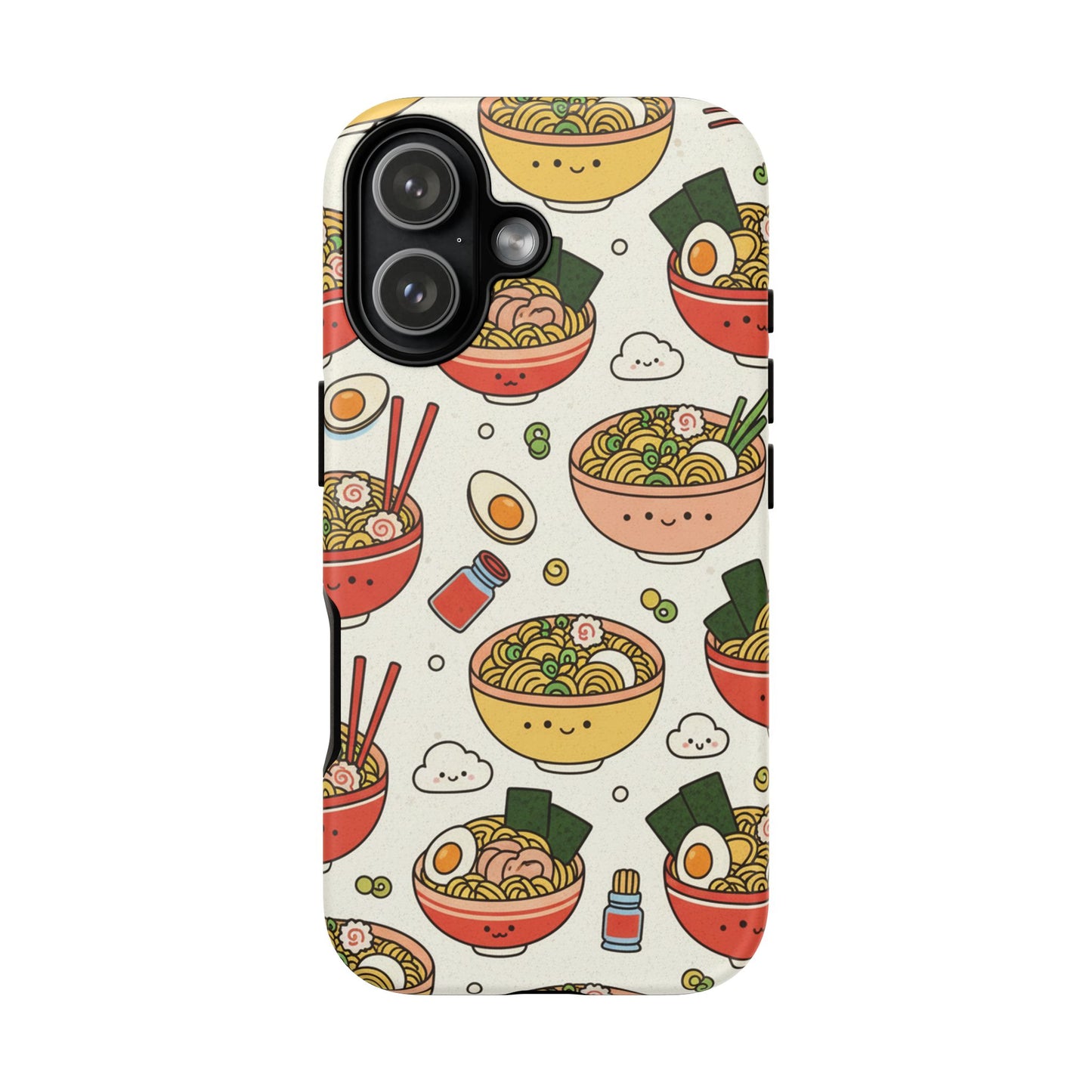 Kawaii Ramen Phone Case – Cute Japanese Food Pattern | Noodle Bowl Aesthetic Case