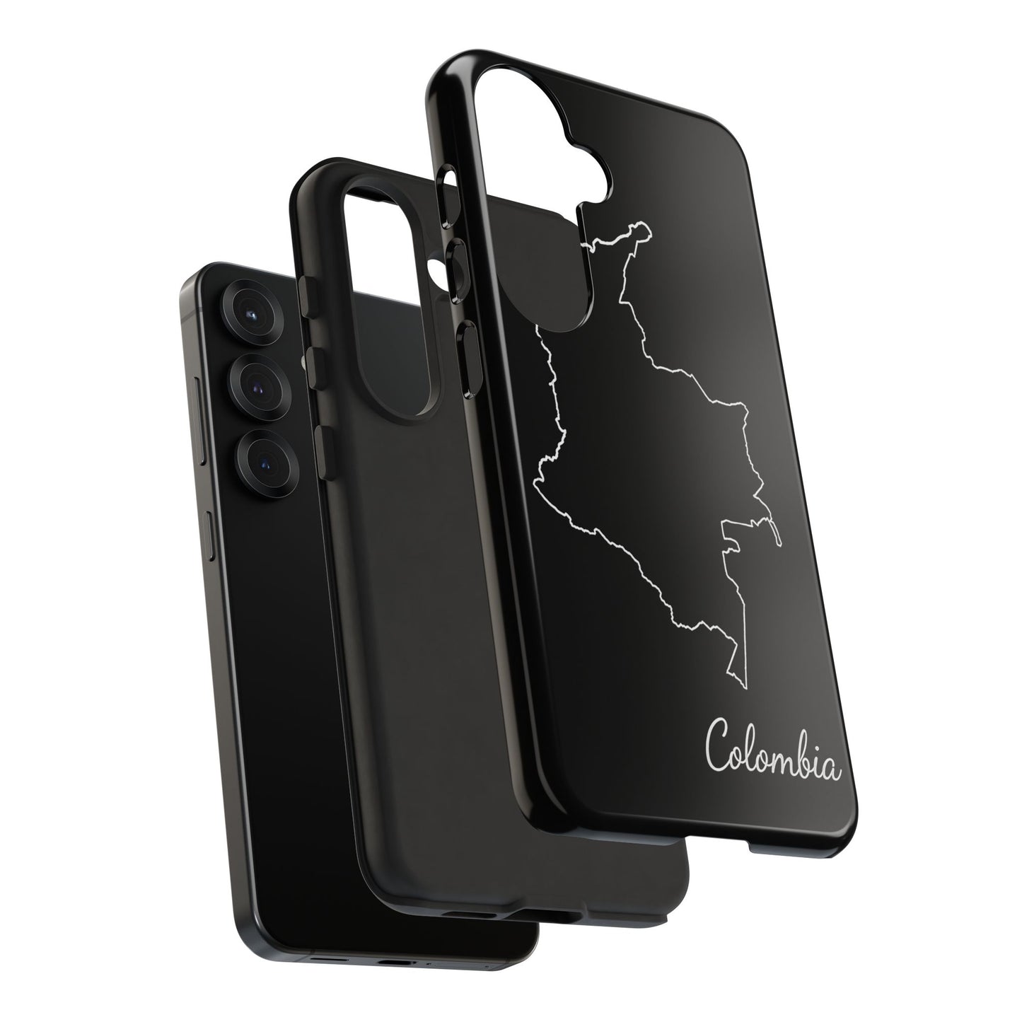 Colombia Outline Phone Case – Minimal Country Map Tough Case (iPhone, Samsung, Pixel)