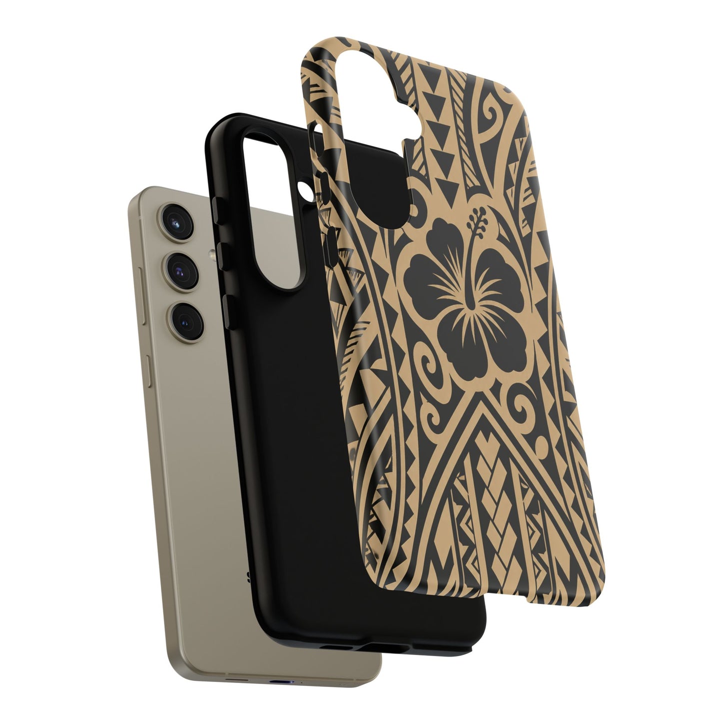 Polynesian Tribal Hawaiin Hibiscus Phone Case for iPhone Samsung Galaxy