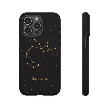 Sagittarius Zodiac Constellation Phone Case – Luxe Gold Celestial Cover