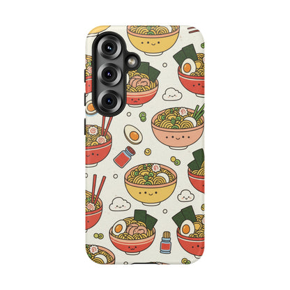 Kawaii Ramen Phone Case – Cute Japanese Food Pattern | Noodle Bowl Aesthetic Case