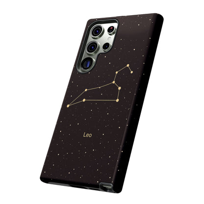 Leo Zodiac Constellation Phone Case – Luxe Gold Celestial Cover