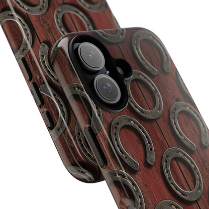 Rustic Horseshoe Western Phone Case – Cowboy Country Ranch Tough Case