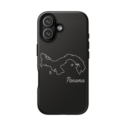 Panama Outline Phone Case – Minimal Country Map Tough Case (iPhone, Samsung, Pixel)