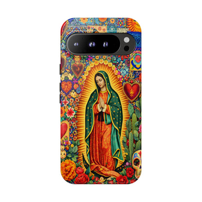 Virgin Mary Guadalupe Phone Case Mexican Folk Art Tough Cover iPhone Samsung