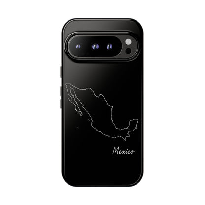 Mexico Outline Phone Case – Minimal Country Map Tough Case (iPhone, Samsung, Pixel)