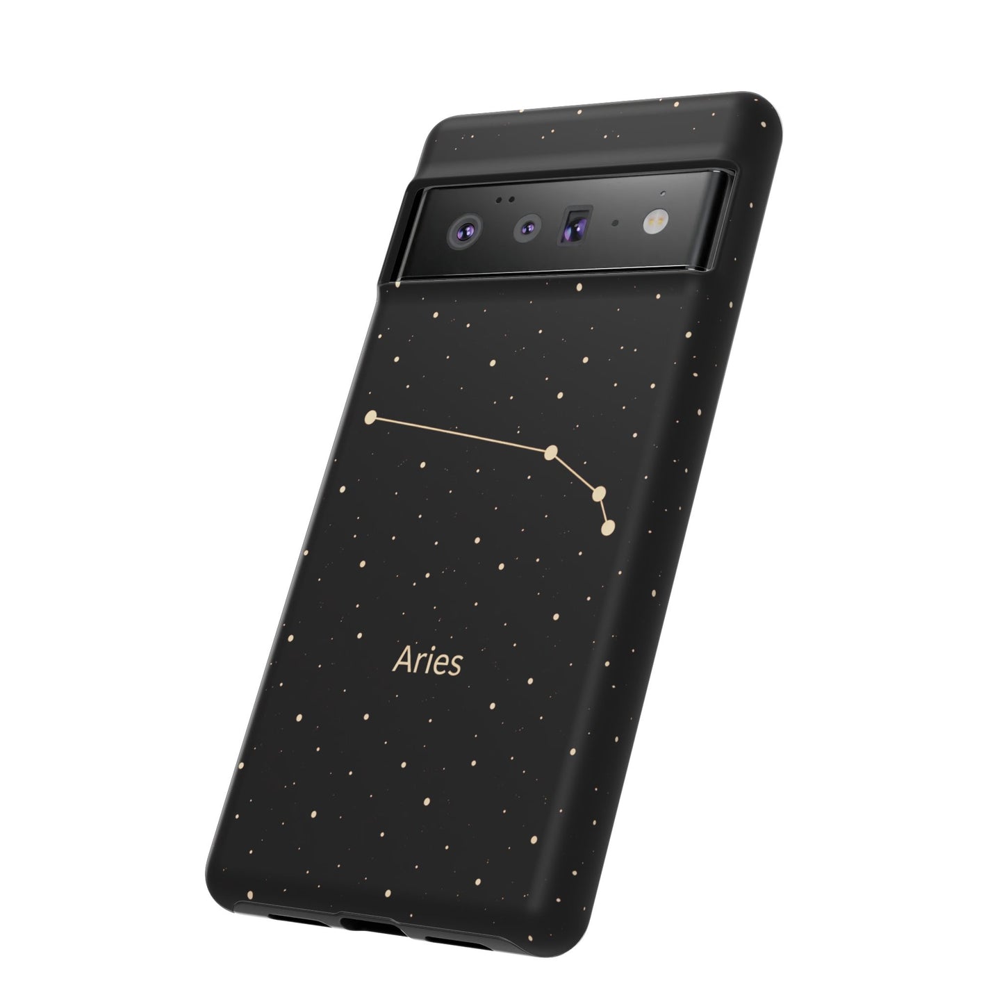 Aries Zodiac Constellation Phone Case – Luxe Gold Celestial Cover