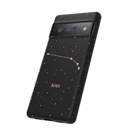 Aries Zodiac Constellation Phone Case – Luxe Gold Celestial Cover