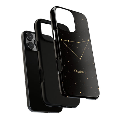 Capricorn Zodiac Constellation Phone Case – Luxe Gold Celestial Cover