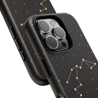 Aquarius Zodiac Constellation Phone Case – Luxe Gold Celestial Cover