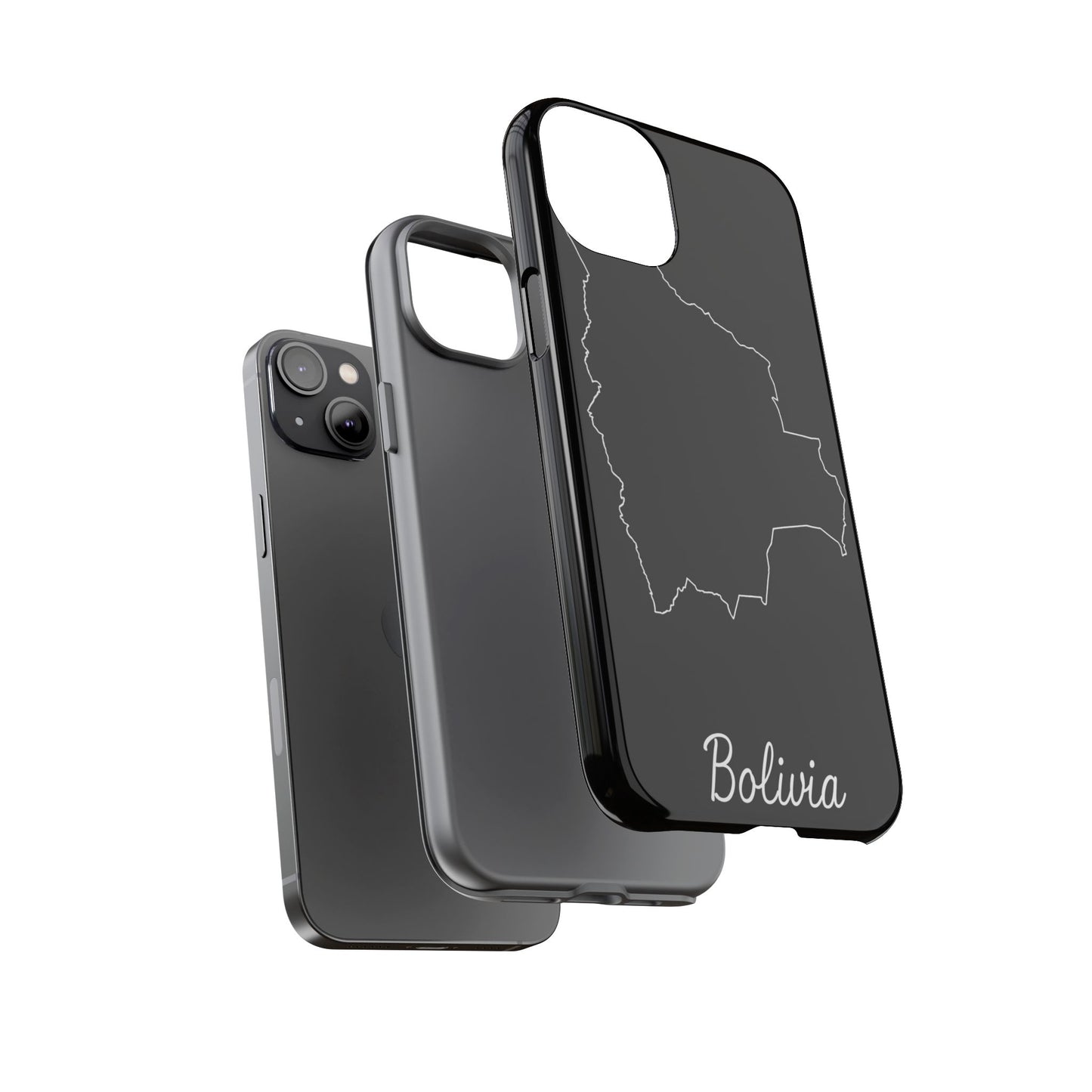Bolivia Outline Phone Case – Minimal Country Map Tough Cover