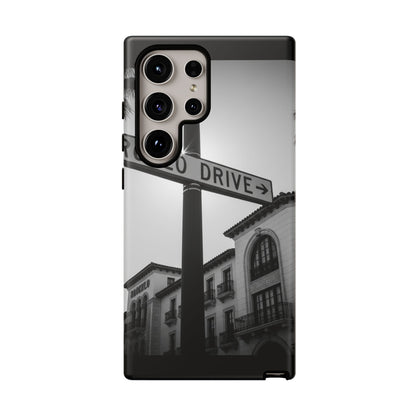 Rodeo Drive Phone Case | Los Angeles Aesthetic Black & White Photography | Luxury LA Street Tough Case for iPhone & Samsung