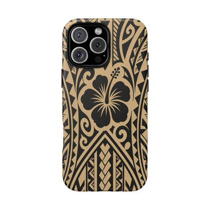 Polynesian Tribal Hawaiin Hibiscus Phone Case for iPhone Samsung Galaxy