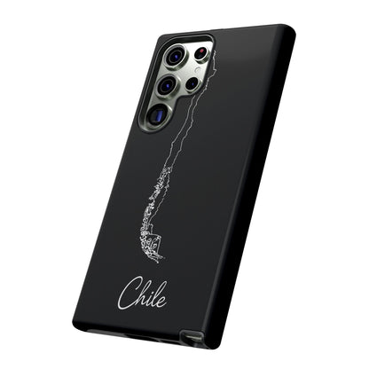 Chile Outline Phone Case – Minimal Country Map Tough Case (iPhone, Samsung, Pixel)