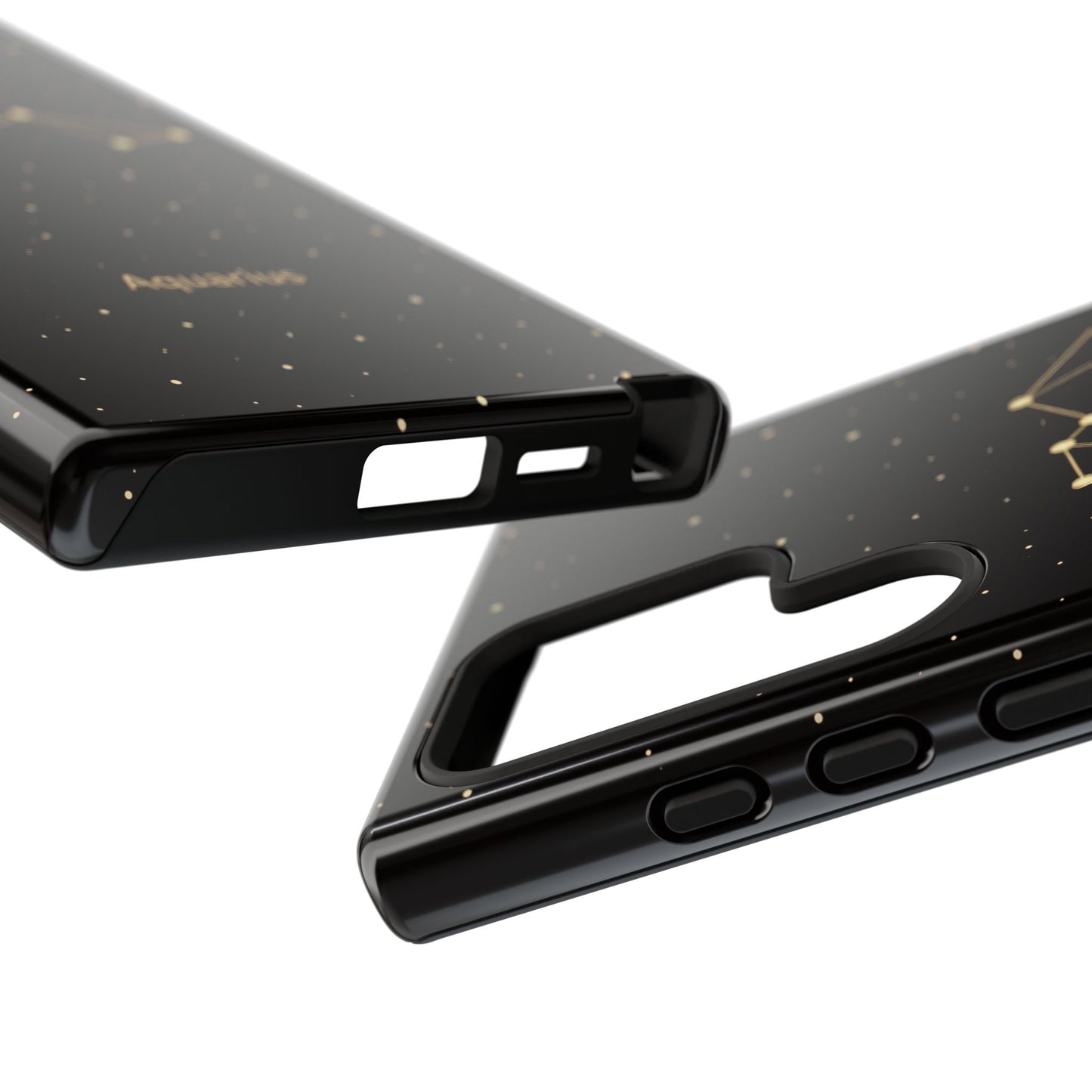 Aquarius Zodiac Constellation Phone Case – Luxe Gold Celestial Cover