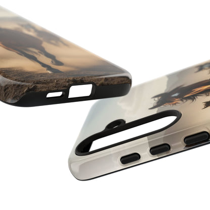 Running Horses Phone Case | Wild Mustang Herd Tough Protective Cover