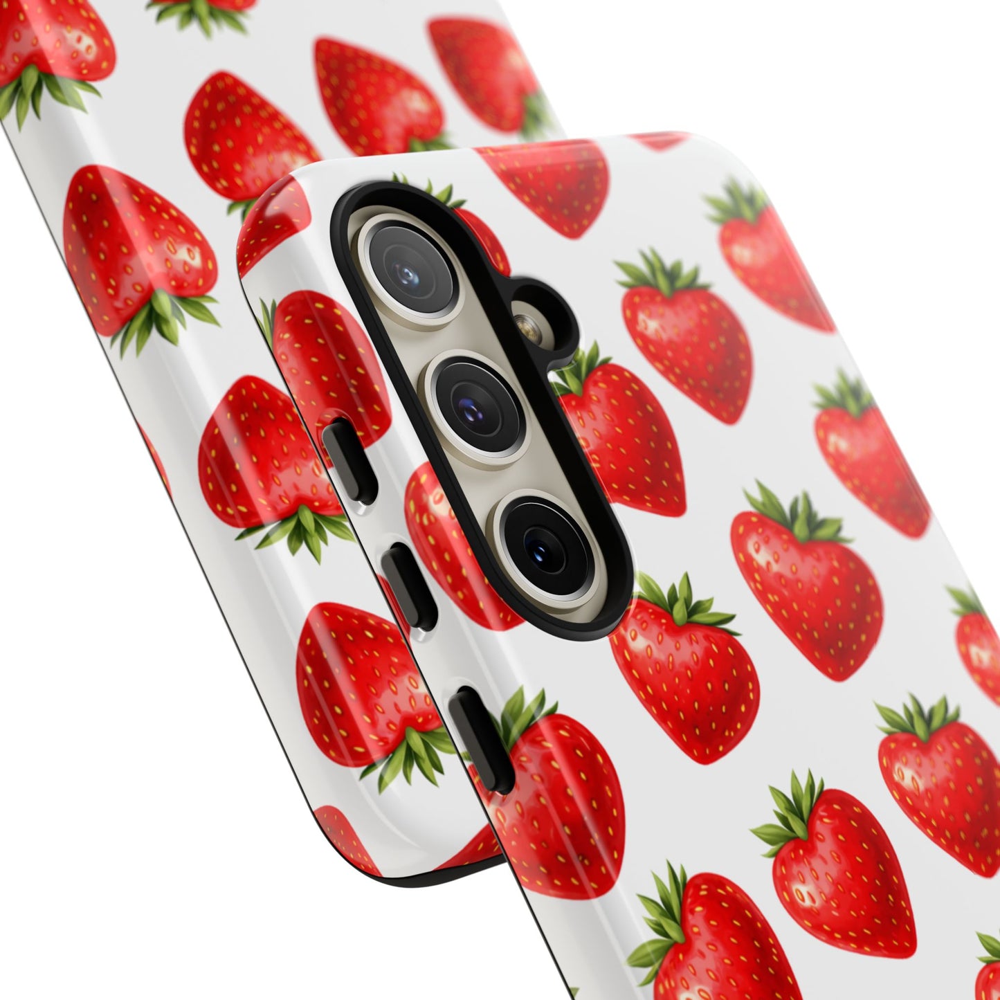 Cute Strawberry Phone Case – Aesthetic Fruit Pattern Protective Cover for Iphone, Samsung Galaxy and Pixel