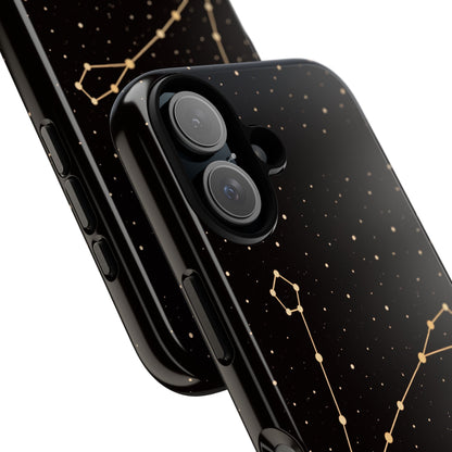 Pisces Zodiac Constellation Phone Case – Luxe Gold Celestial Cover