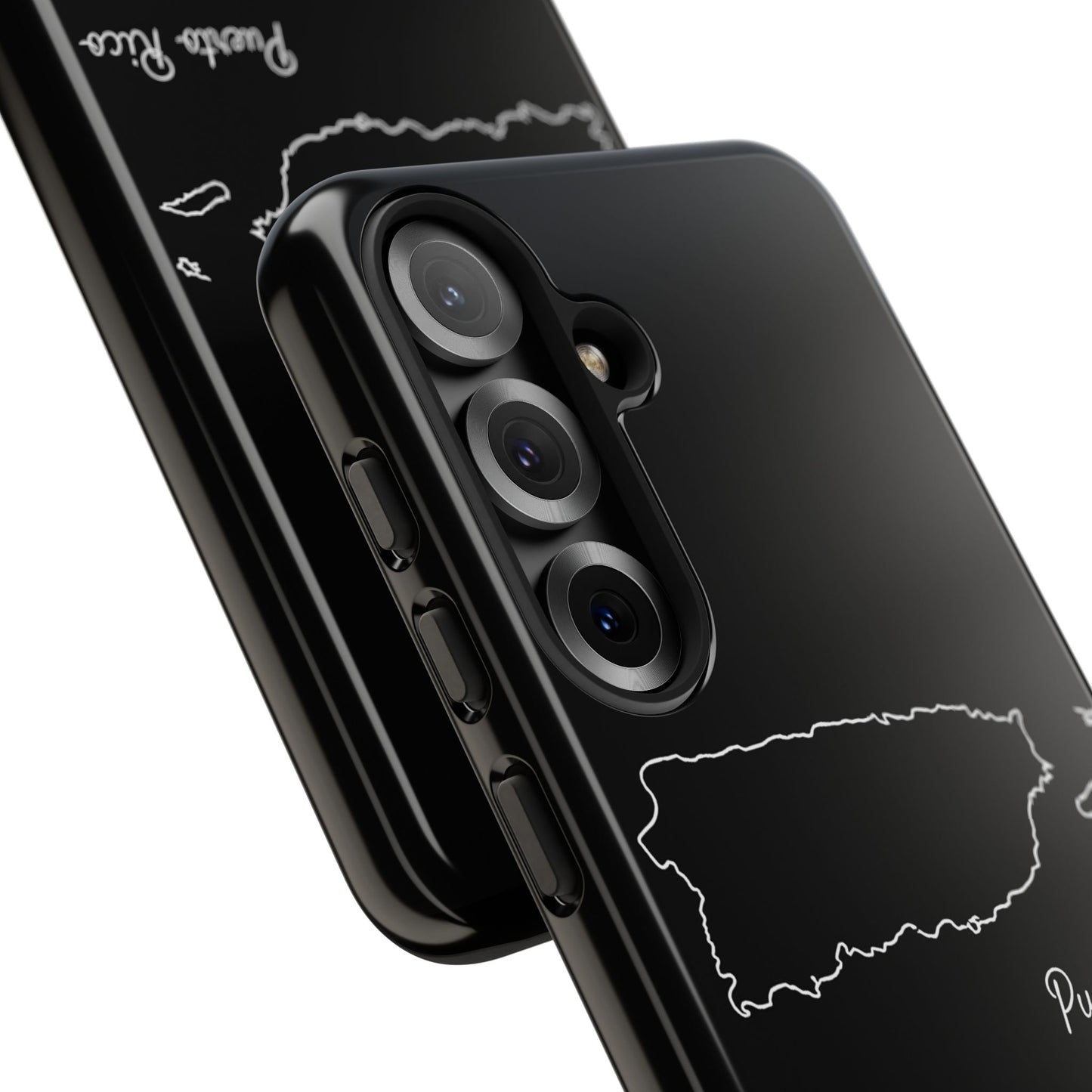 Puerto Rico Outline Phone Case – Minimal Country Map Tough Case (iPhone, Samsung, Pixel)