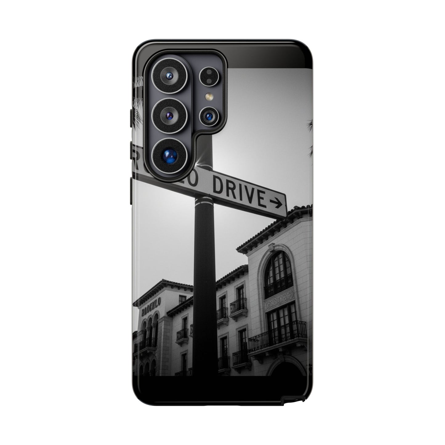 Rodeo Drive Phone Case | Los Angeles Aesthetic Black & White Photography | Luxury LA Street Tough Case for iPhone & Samsung