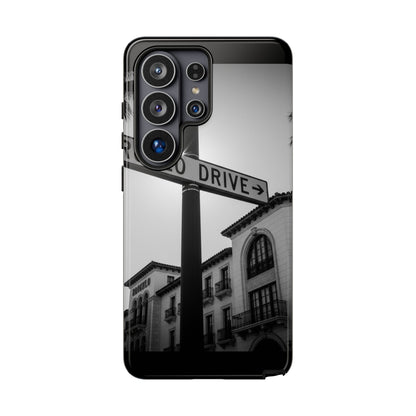 Rodeo Drive Phone Case | Los Angeles Aesthetic Black & White Photography | Luxury LA Street Tough Case for iPhone & Samsung