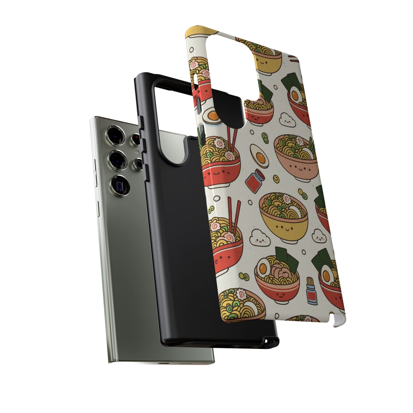 Kawaii Ramen Phone Case – Cute Japanese Food Pattern | Noodle Bowl Aesthetic Case