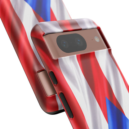 Puerto Rico Flag Phone Case | Boricua Pride Tough Case | Puerto Rican Flag Protective Cover for iPhone & Samsung