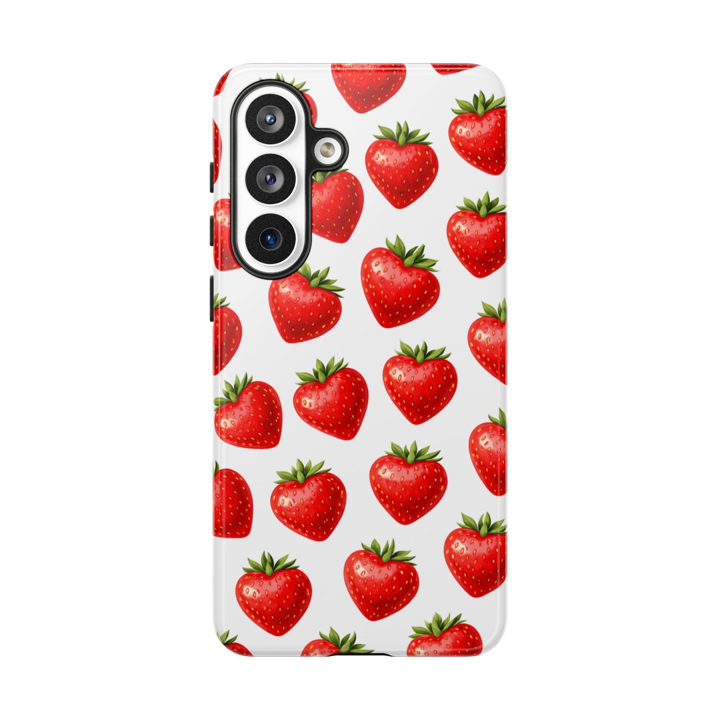 Cute Strawberry Phone Case – Aesthetic Fruit Pattern Protective Cover for Iphone, Samsung Galaxy and Pixel