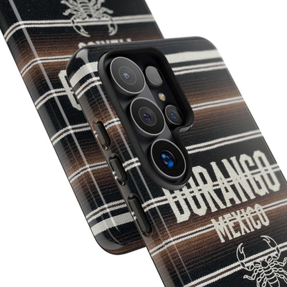 Durango Mexico Phone Case | Serape Scorpion Western Design | Mexican Heritage Tough Case for iPhone & Samsung