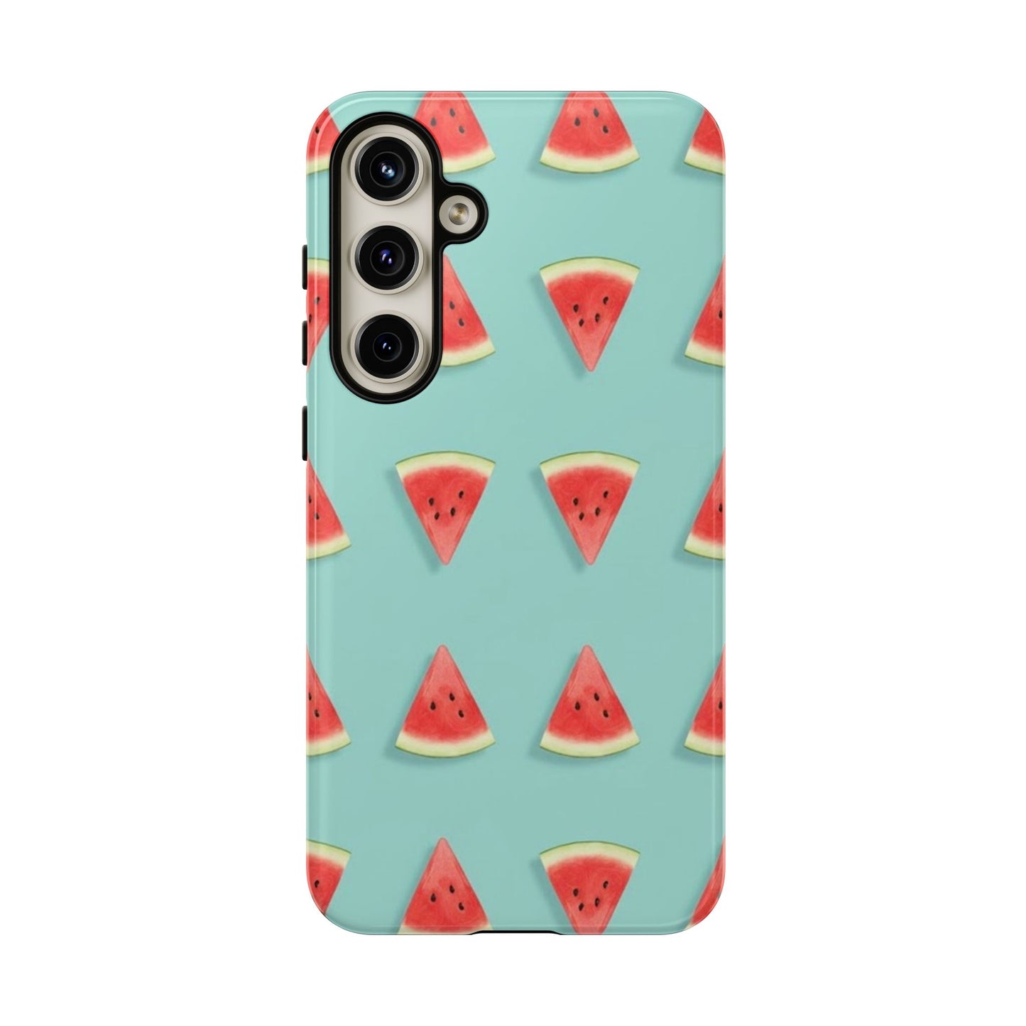 Watermelon Phone Case – Pastel Blue Summer Fruit Tough Case (iPhone, Samsung, Pixel)
