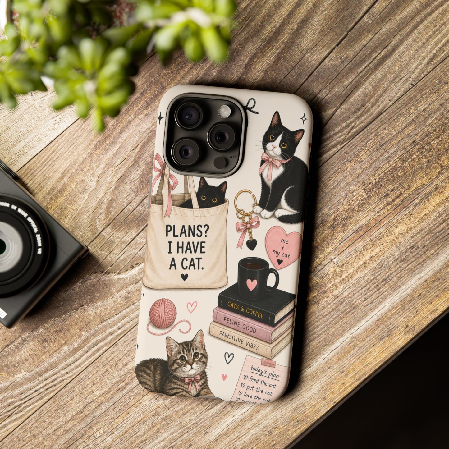 Cat Lover Phone Case | Plans? I Have A Cat Cute Aesthetic Cover
