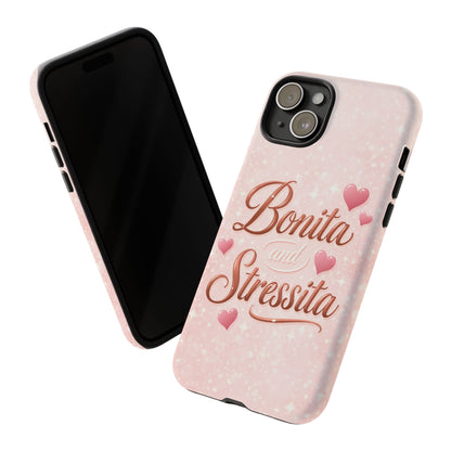 Bonita Stressita Phone Case Cute Latina Aesthetic Pink Coquette Case