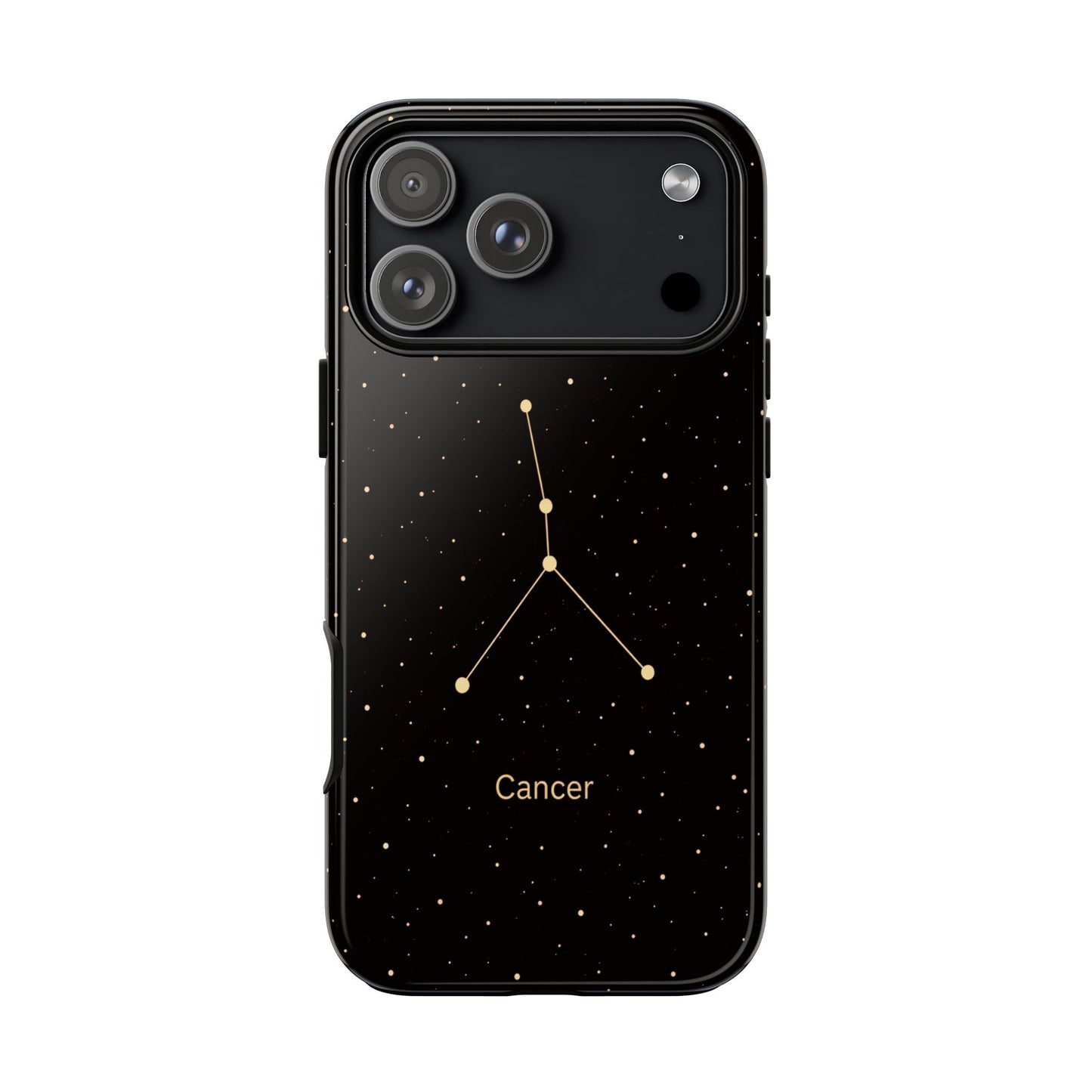 Cancer Zodiac Constellation Phone Case – Luxe Gold Celestial Cover