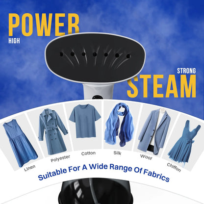 Steamer for Clothes, 1350W Portable Handheld Garment Steamer, 400Ml Water Tank, White/Black
