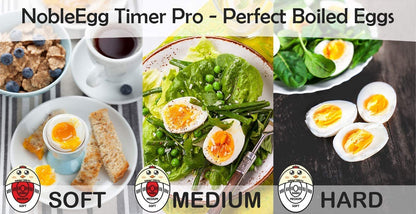 Egg Timer Pro for Boiling Eggs | Soft Hard Boiled Egg Timer That Changes Color When Done | No BPA, Certified
