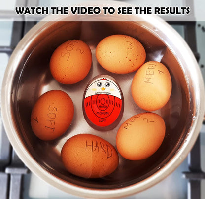 Egg Timer Pro for Boiling Eggs | Soft Hard Boiled Egg Timer That Changes Color When Done | No BPA, Certified